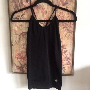 NEW BALANCE STRETCH BLACK X BACK WORKOUT TANK TOP S